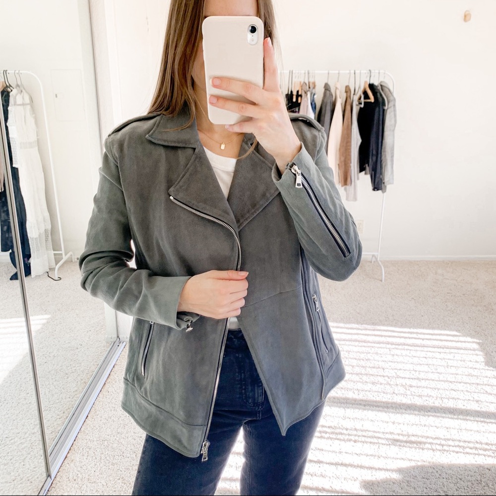 RtA Lamb Leather Biker Jacket